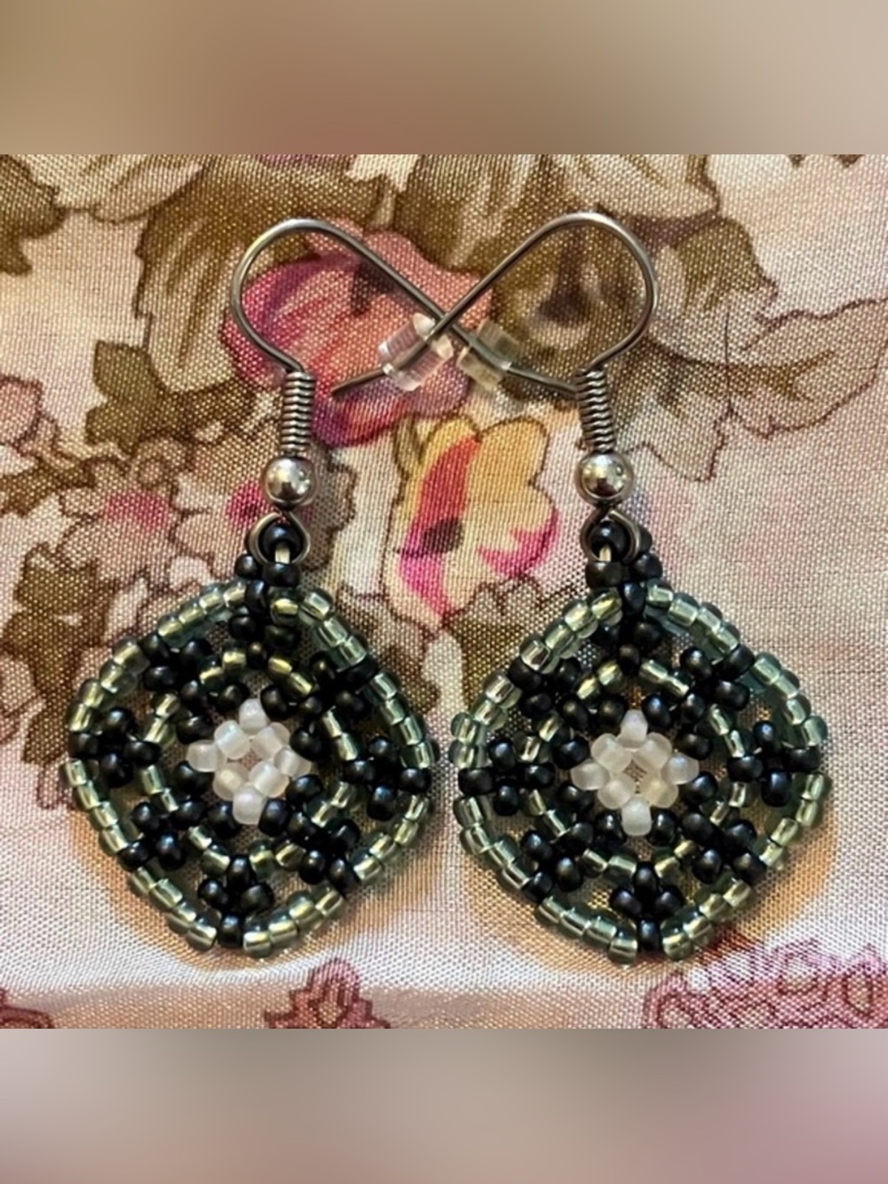 HAND CRAFTED BOHEMIAN BEADED EARRINGS *NEW *JAPANESE GLASS BEADS *LIGHTWEIGHT